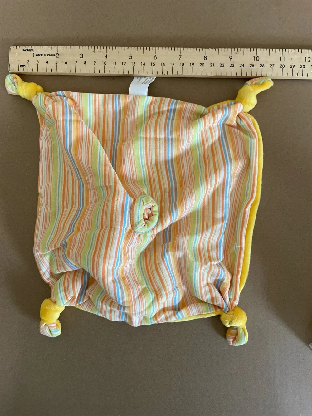 North American Bear Co. Yellow Plush Bunny Comforter